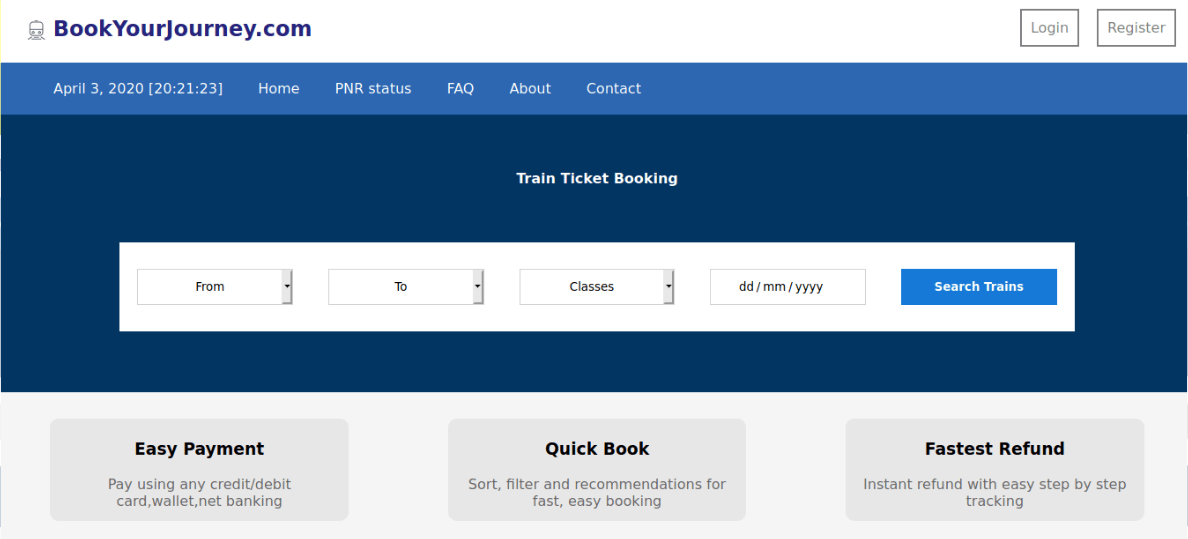 Railway Booking Website